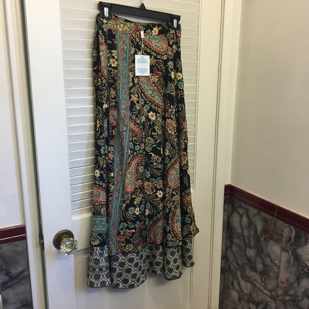Beautiful & Elegant Multi-patterned Wrap Skirt